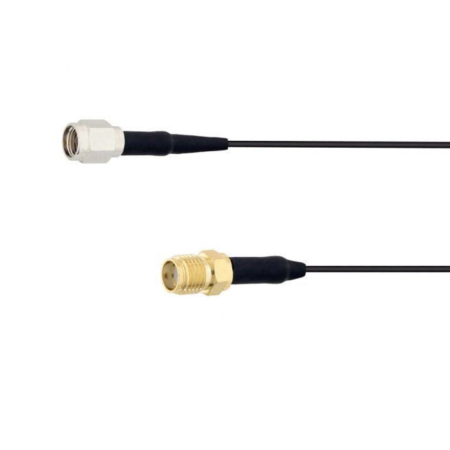 LMR 100 Ultra Low Loss Window Pass Through Cable 20cm RP SMA FEMALE - N MALE