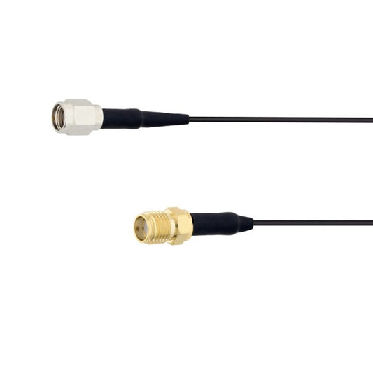 LMR 100 Ultra Low Loss Window Pass Through Cable 40cm RP SMA FEMALE - RP SMA MALE